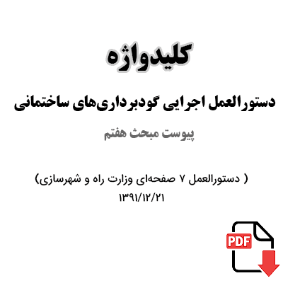 کلیدواژه دستورالعمل گودبرداری 1391