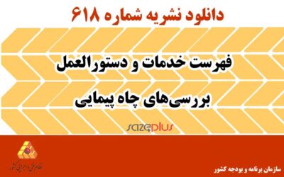 نشریه ۶۱۸ فهرست خدمات و دستورالعمل بررسی‌های چاه پیمایی