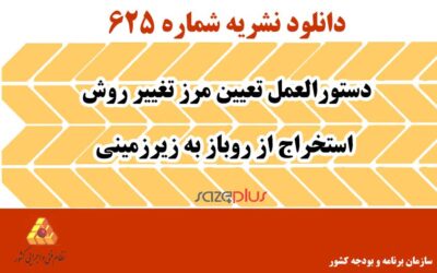 نشریه ۶۲۵ دستورالعمل تعیین مرز تغییر روش استخراج از روباز به زیرزمینی