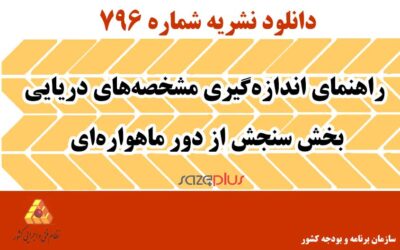 نشریه ۷۹۶ راهنمای اندازهگیری مشخصههای دریایی بخش سنجش از دور ماهوارهای
