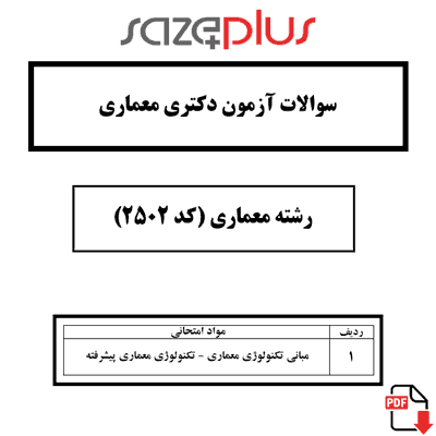 سوالات کنکور دکتری معماری بهمراه پاسخ تشریحی