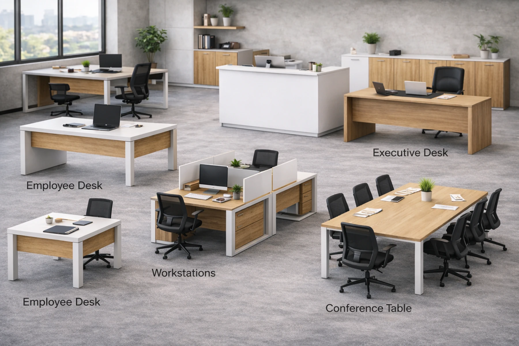 راهنمای انتخاب میز اداری استاندارد برای افزایش بهرهوری در محیط کار 2 66