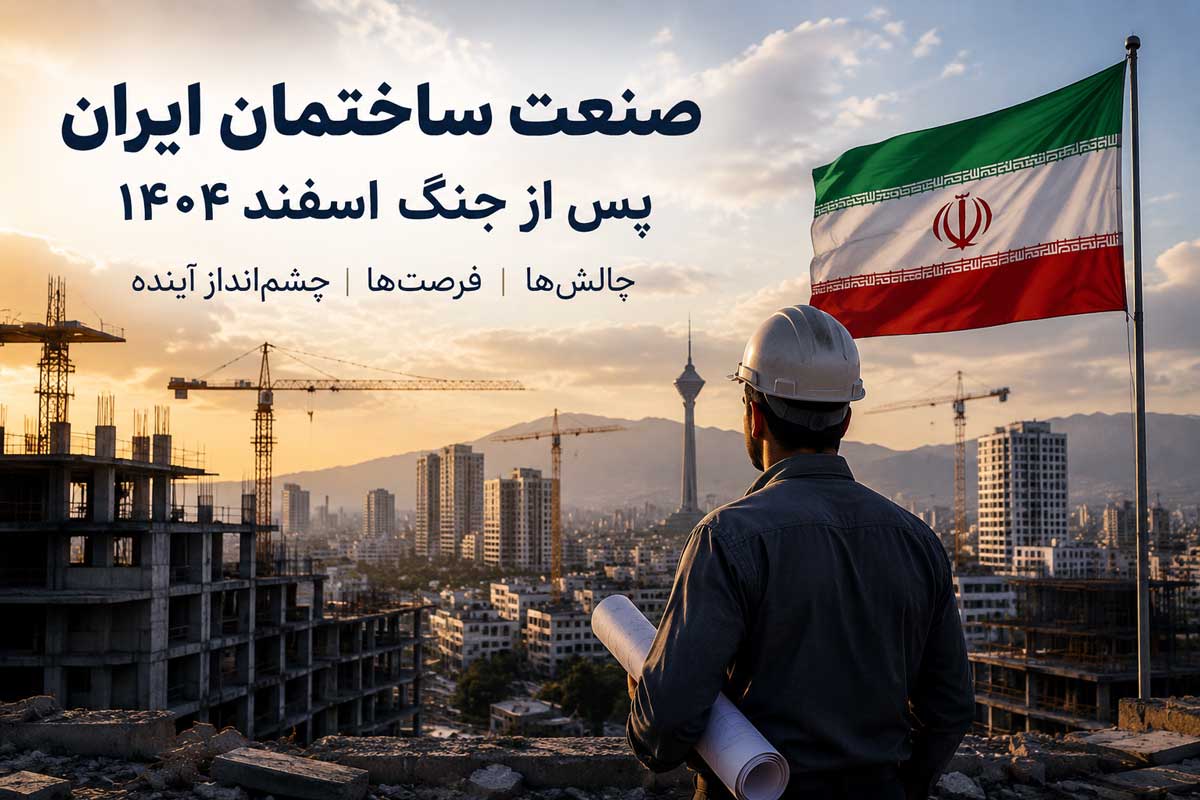 صنعت ساختمان ایران پس از جنگ (اسفند ۱۴۰۴ و فروردین ۱۴۰۵) چالش‌ها، آسیب‌ها و چشم‌انداز بازسازی