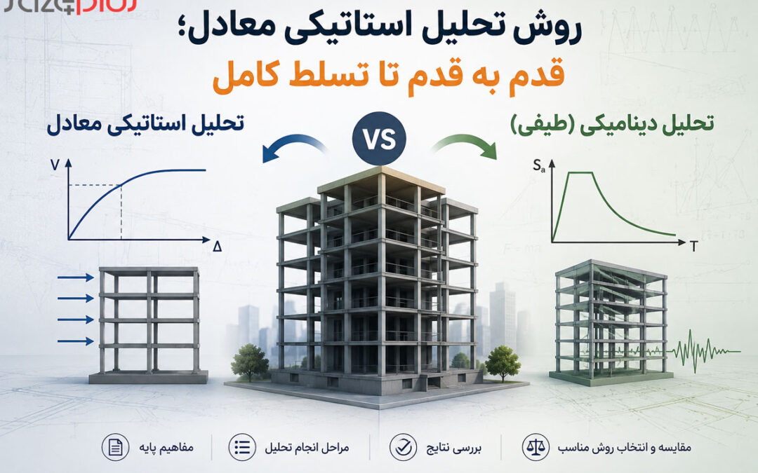 روش تحلیل استاتیکی معادل؛ قدم به قدم تا محاسبه برش پایه در استاندارد ۲۸۰۰ ویرایش پنجم