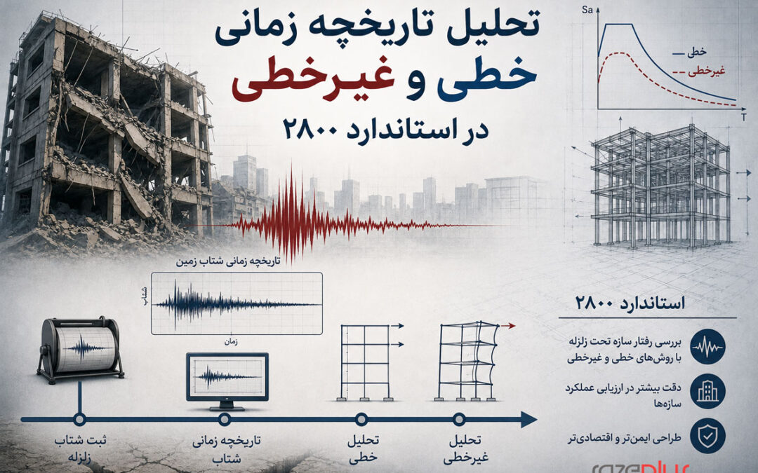 تحلیل تاریخچه زمانی خطی و غیرخطی در استاندارد ۲۸۰۰ ویرایش پنجم؛ انتخاب شتاب‌نگاشت و مقیاس‌کردن