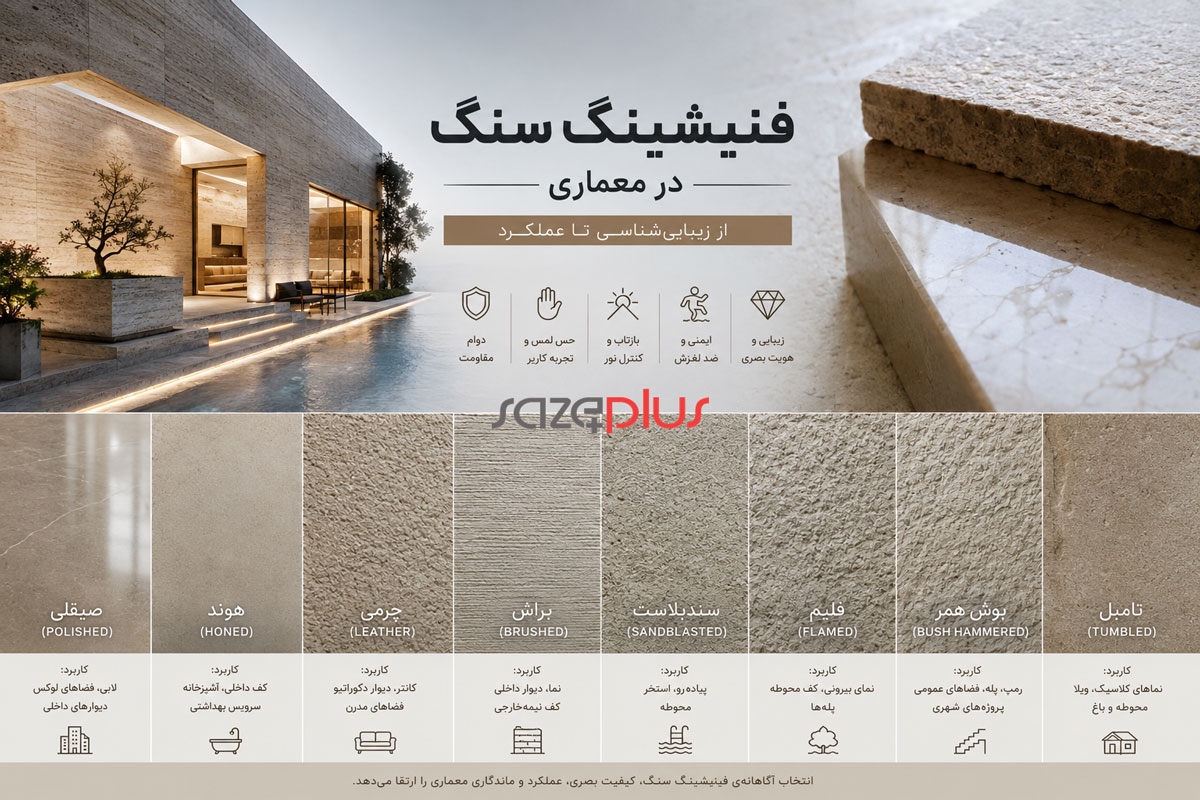 فینیشینگ سنگ در معماری؛ از زیبایی‌شناسی تا عملکرد