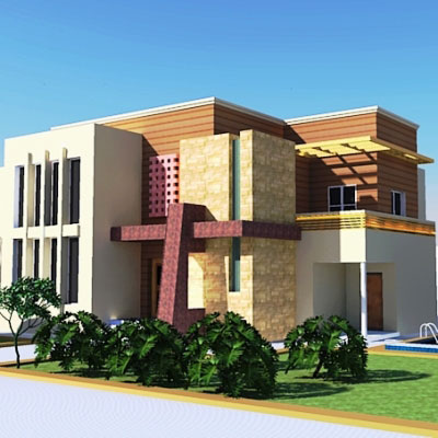 فایل اسکچاپ ویلایی مدرن دارای استخر 1 فایل اسکچاپ ویلایی مدرن دارای استخر