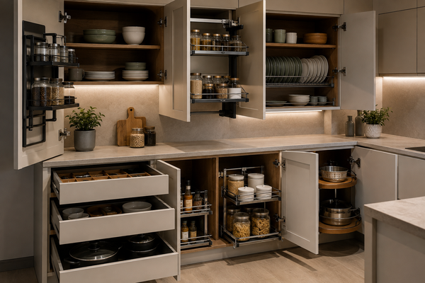 به فضای داخلی کابینت بیشتر فکر کنید