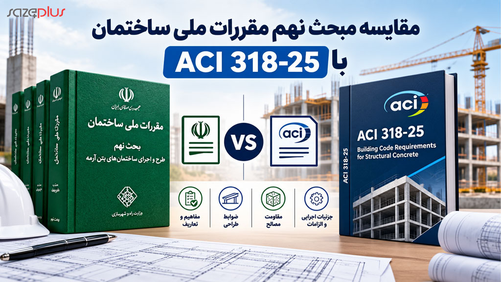 مقایسه جامع مبحث نهم مقررات ملی ساختمان (ویرایش ۱۳۹۹) با آیین‌نامه ACI 318-25